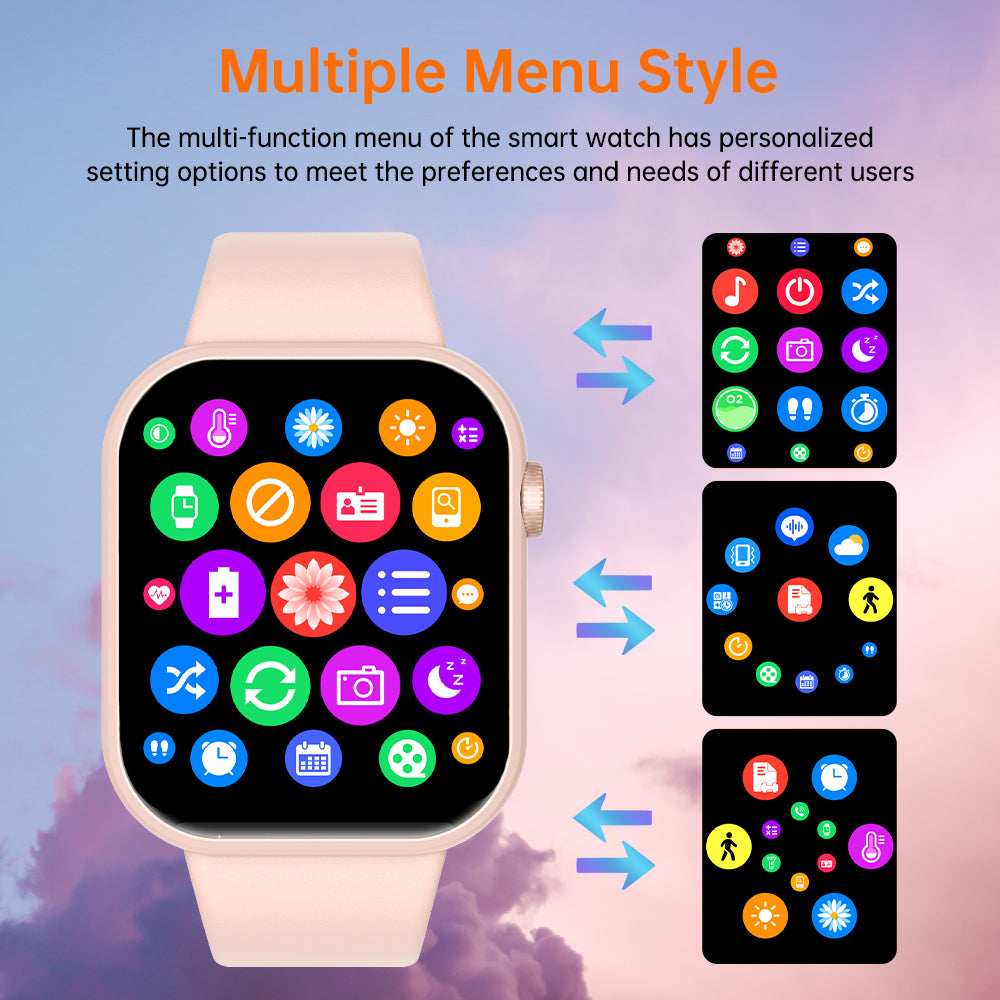 SENBONO Smartwatch life3 accurate heart rate/blood oxygen monitoring, ultra-long battery life + waterproof design, real-time running tracking and multi-sport mode recognition