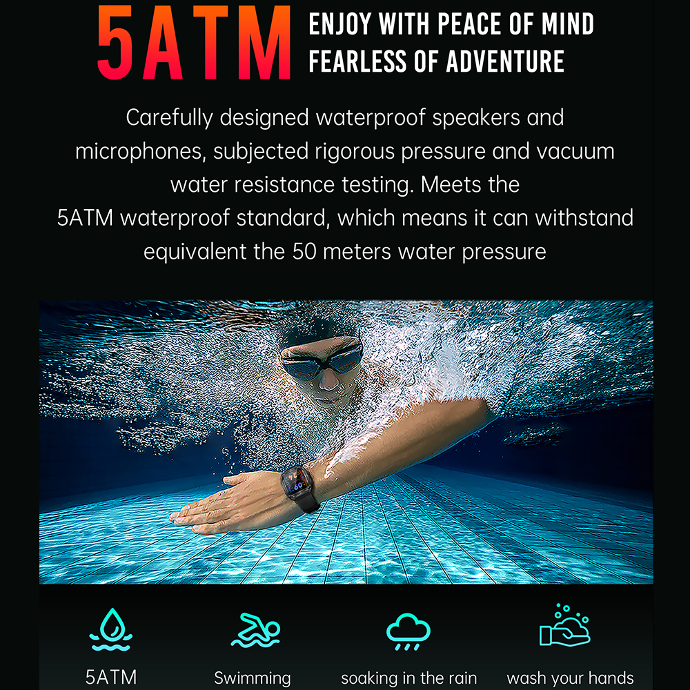 SENBONO KT83 smartwatch: remote control photography, heart rate and stress monitoring, exercise recording, voice assistant/information storage, etc.