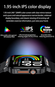 SENBONO New Men's Smartwatch Bluetooth Call Heart Rate Monitor Watch Big Bettery 100+ Sport Modes Smart Watch for Men Women