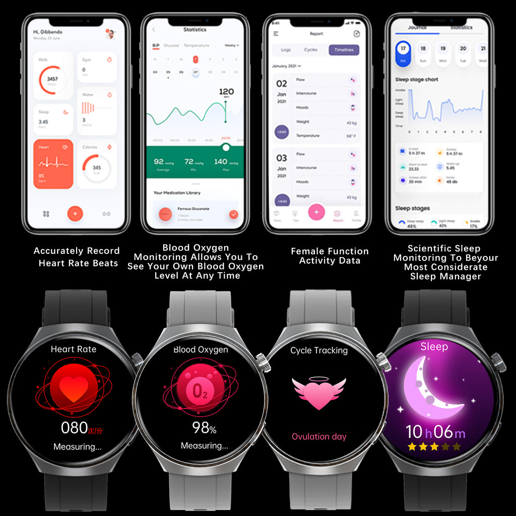 SENBONO V19 Smart Outdoor Watch with Wireless Bluetooth Calling, Fitness Tracker, Heart Rate Monitor, 3D Dynamic Watch Face, Lightweight Fitness Outdoor Smart Sports Watch