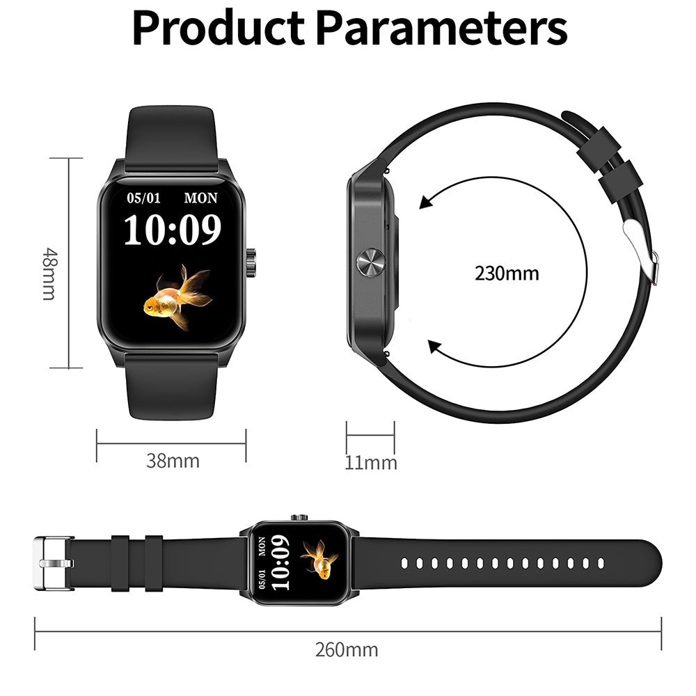 SENBONO  Smart Watch V25Z Bluetooth Call 1.85 inches 240*284 HD large screen 3D dynamic dial 60HZ high refresh rate IP68 waterproof Daily use Message push Multiple health function monitoring