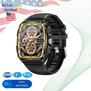 senbono KT83 smartwatch: remote control photography, heart rate and stress monitoring, exercise recording, voice assistant/information storage, etc.