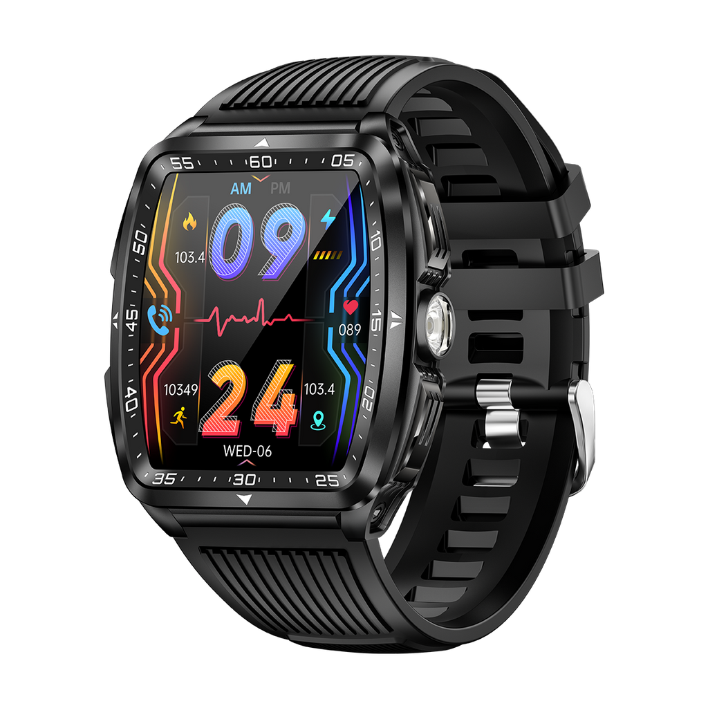 SENBONO KT83 smartwatch: remote control photography, heart rate and stress monitoring, exercise recording, voice assistant/information storage, etc.