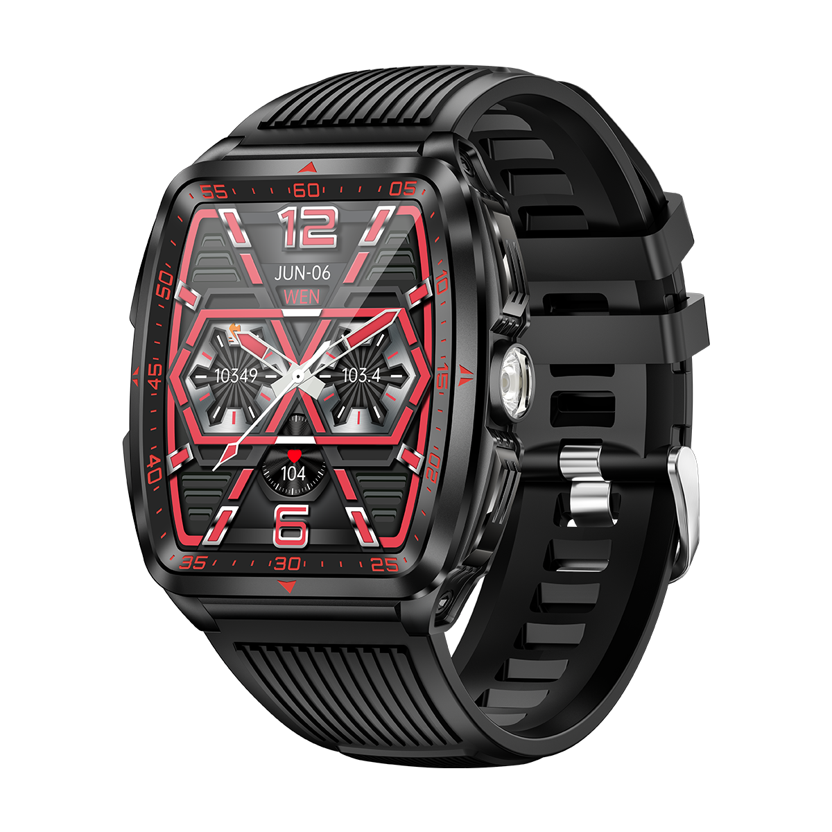 SENBONO KT83 smartwatch: remote control photography, heart rate and stress monitoring, exercise recording, voice assistant/information storage, etc.