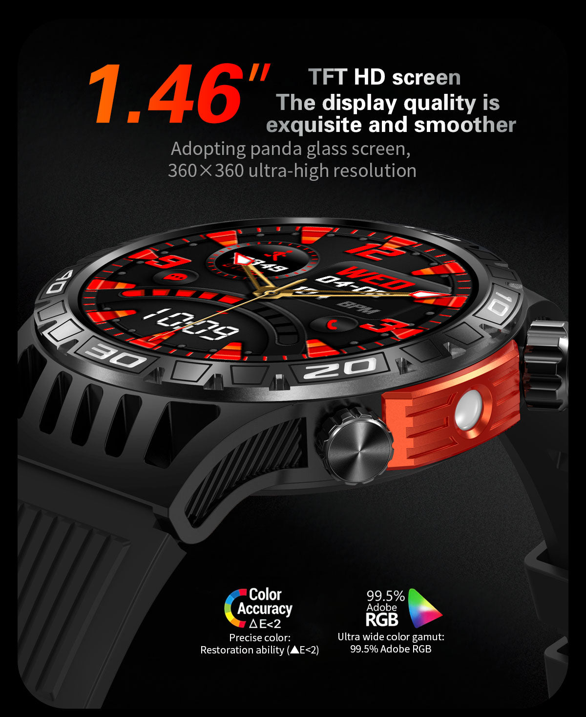 SENBONO HT22 smartwatch has practical functions such as exercise recording, blood oxygen monitoring, weather query, music playback, payment schedule management, etc., providing a one-stop experience