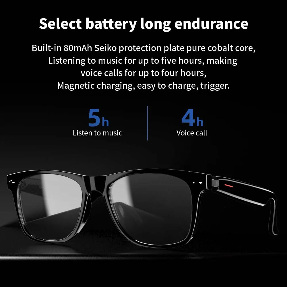 SENBONO Smart Glasses E13 Wireless BT 5.0 Sunglasses Outdoor Sport Hands-Free Call Music Headphone Anti-Blue Eyeglasses