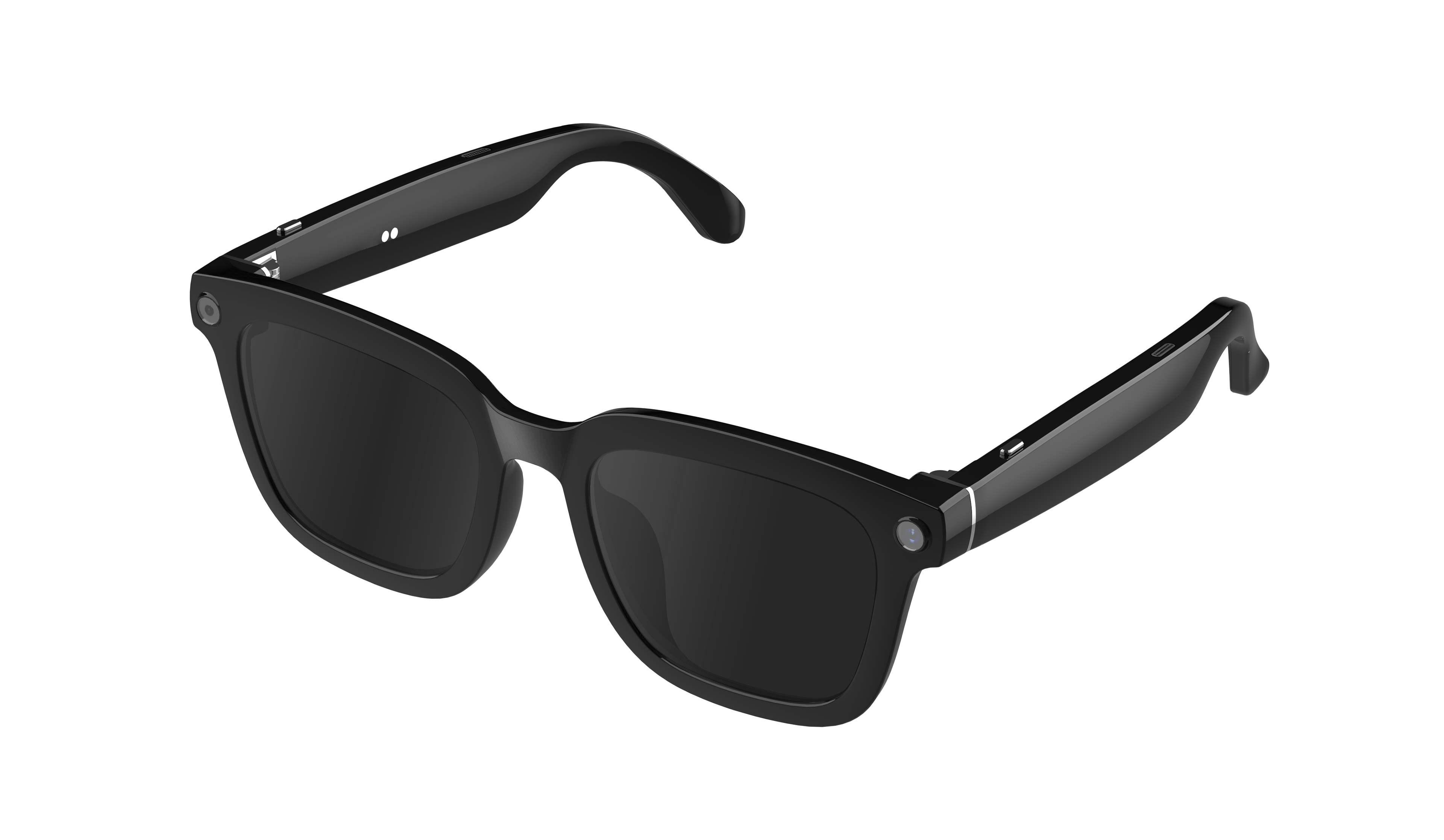 SENBONO V03smart ai glasses uv400 anti-ultraviolet round frame video call recording 5MP HD music playback ai object recognition sports smart outdoor sunglasses