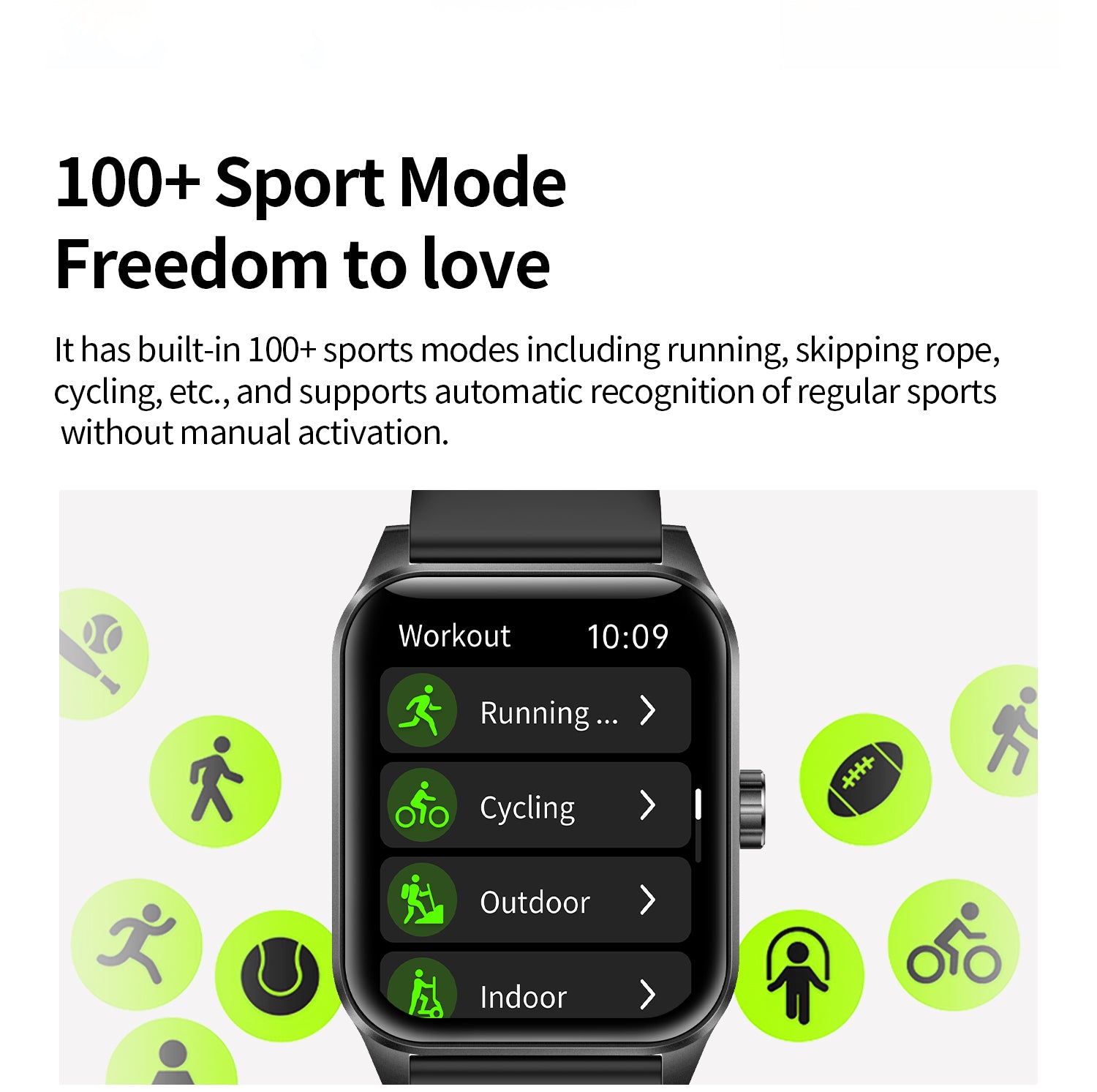 SENBONO  Smart Watch V25Z Bluetooth Call 1.85 inches 240*284 HD large screen 3D dynamic dial 60HZ high refresh rate IP68 waterproof Daily use Message push Multiple health function monitoring