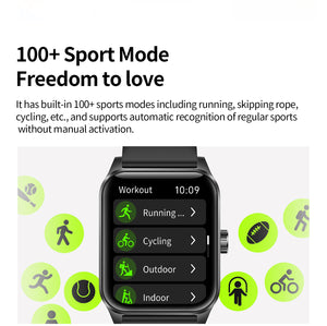 Smart Watch V25Z Bluetooth Call 1.85 inches 240*284 HD large screen 3D dynamic dial 60HZ high refresh rate IP68 waterproof Daily use Message push Multiple health function monitoring