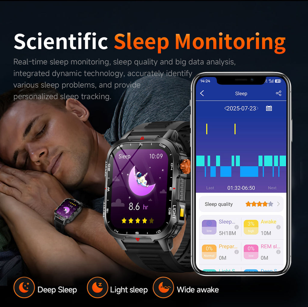 SENBONO V35 smart watch 1100mAH large battery long-lasting life Bluetooth call heart rate blood oxygen function monitoring outdoor smart sports watch