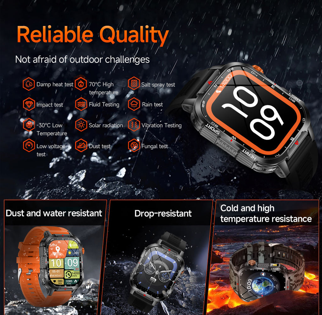 SENBONO V35 smart watch 1100mAH large battery long-lasting life Bluetooth call heart rate blood oxygen function monitoring outdoor smart sports watch