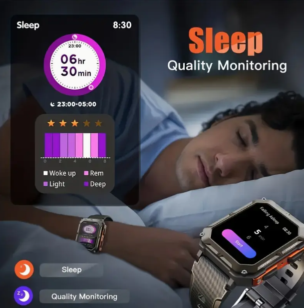 SENBONO Smartwatch C20pro supports wireless calls, music playback, calorie monitoring, fitness tracking, breathing training, and is compatible with iOS and Android