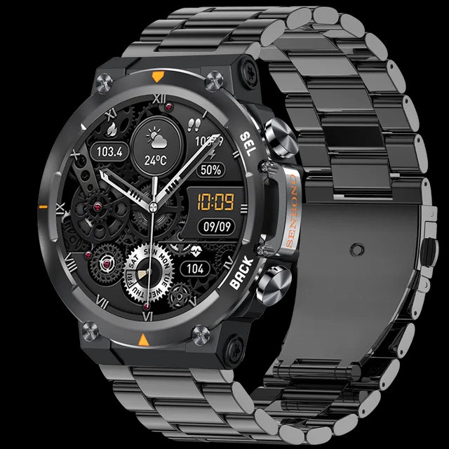 SENBONO MAX18 AMOLED Men's Smart Watch Bluetooth Call 410mAh Big Battery Fitness Tracker Sport Smartwatch for Men Android IOS