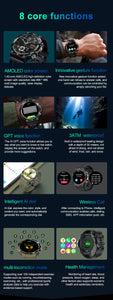 SENBONO MAX18 AMOLED Men's Smart Watch Bluetooth Call 410mAh Big Battery Fitness Tracker Sport Smartwatch for Men Android IOS