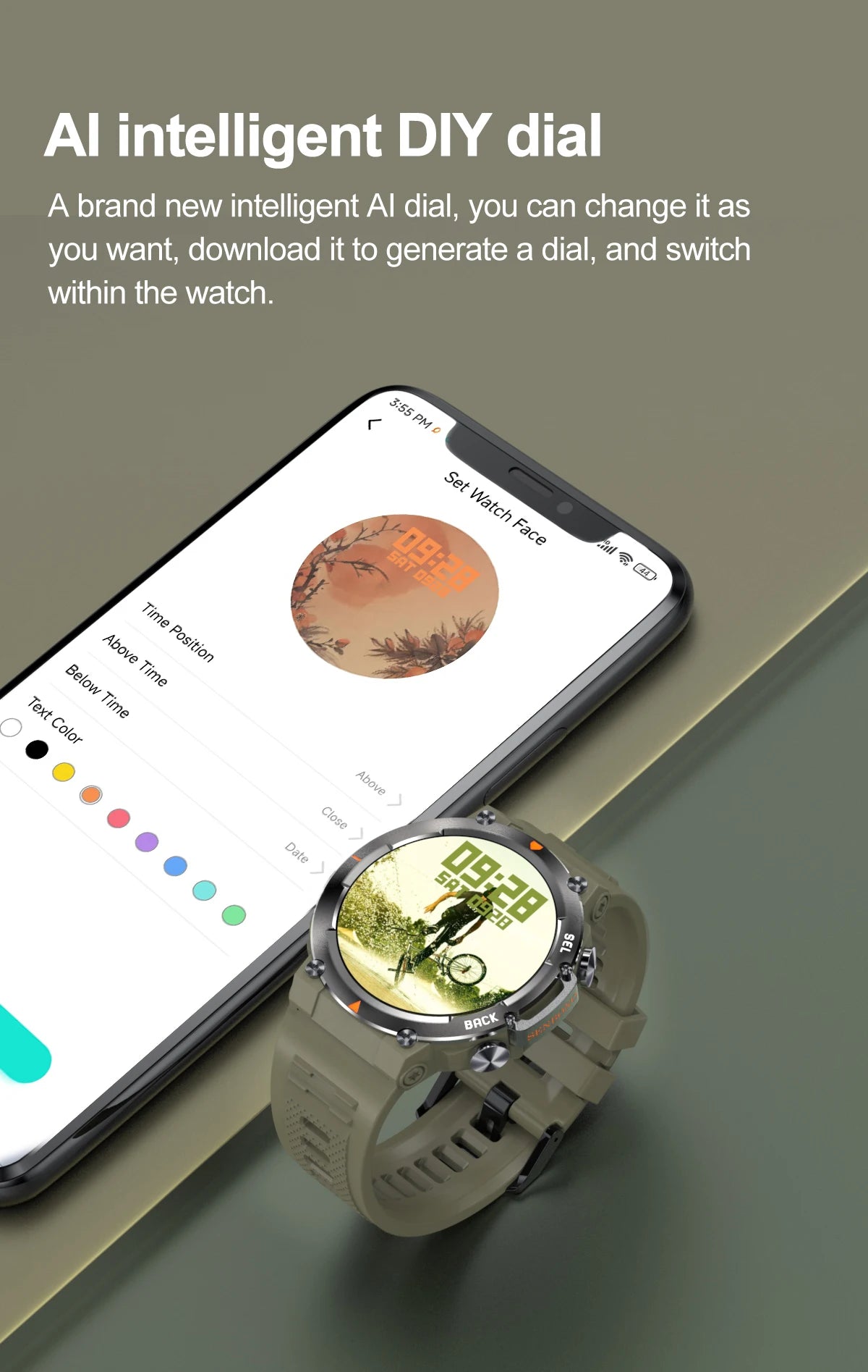 SENBONO MAX18 AMOLED Men's Smart Watch Bluetooth Call 410mAh Big Battery Fitness Tracker Sport Smartwatch for Men Android IOS