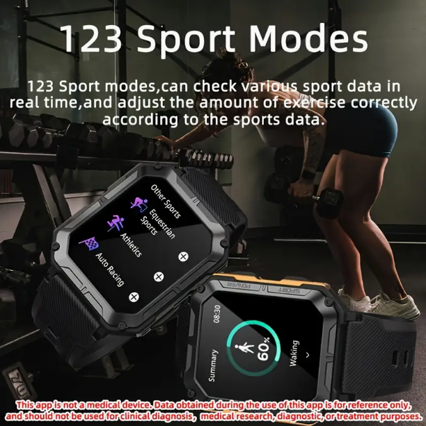 SENBONO Smartwatch C20pro supports wireless calls, music playback, calorie monitoring, fitness tracking, breathing training, and is compatible with iOS and Android