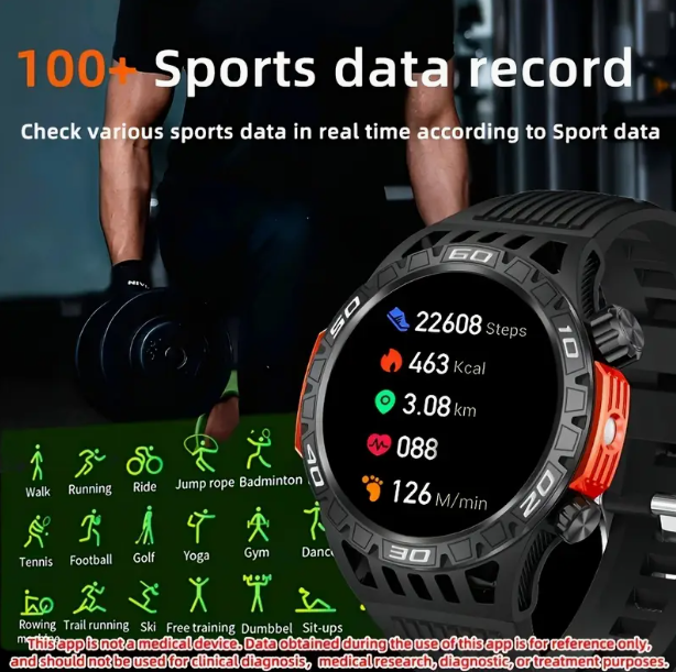 SENBONO HT22 smartwatch has practical functions such as exercise recording, blood oxygen monitoring, weather query, music playback, payment schedule management, etc., providing a one-stop experience