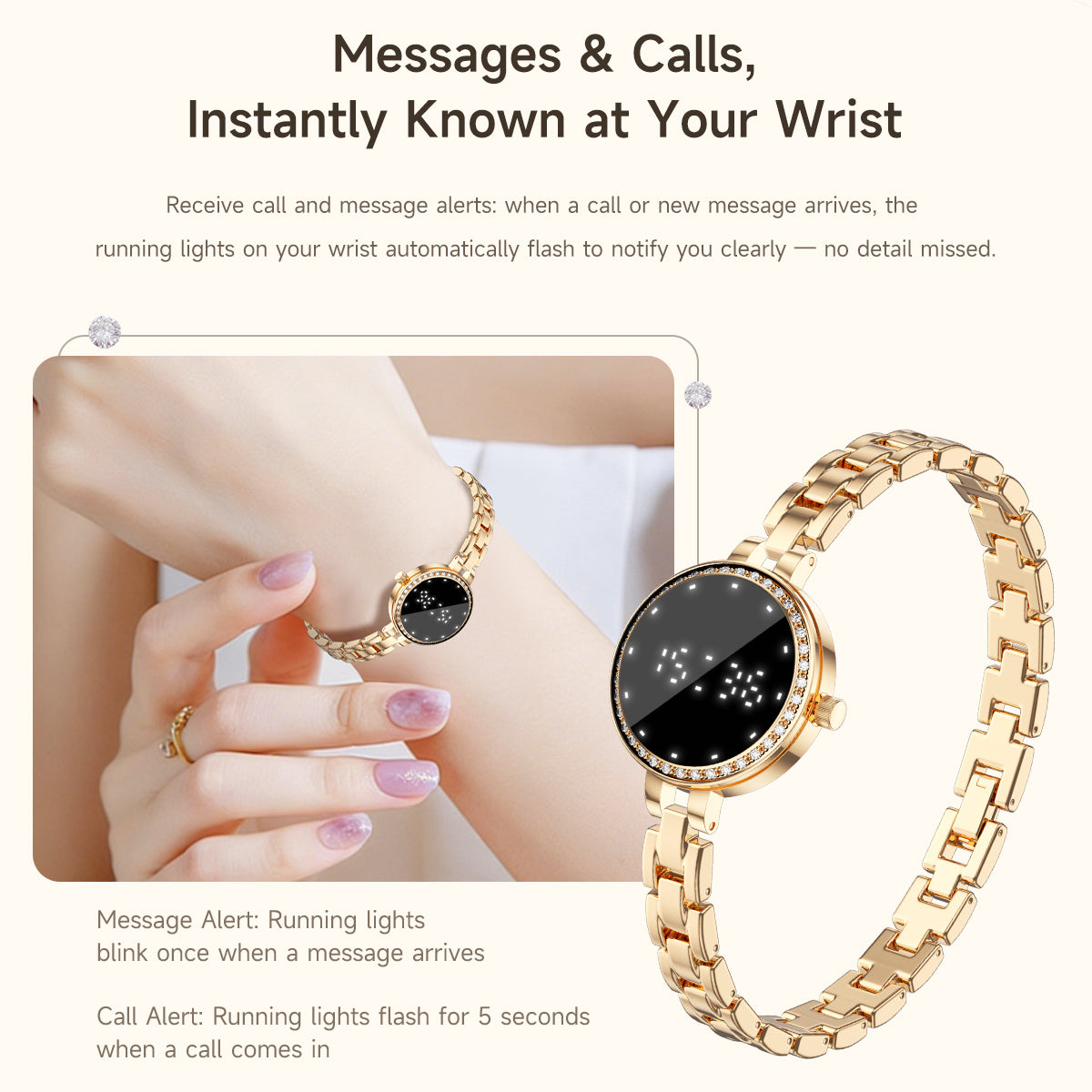 SENBONO L6 Smartwatch Zinc Alloy Body, Health Monitoring, Multi-Sport Modes, Menstrual Cycle Management — IP67 Waterproof Portable Smart Wristband