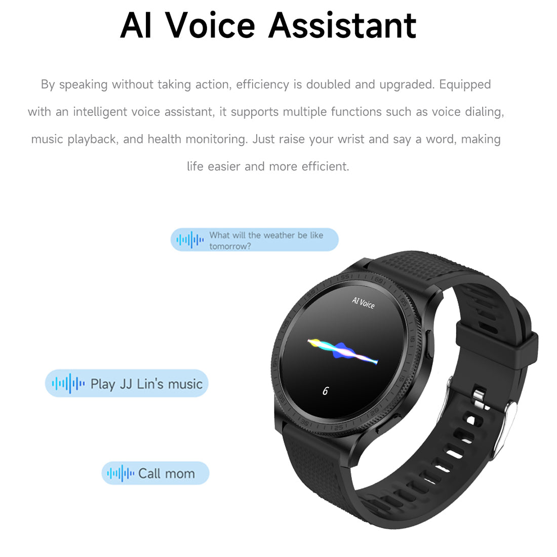 SENBONO D17 Smartwatch with rotating bezel, heart rate and sleep monitoring, wireless calling, IP68 waterproof, music control, men's smartwatch.