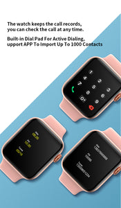 SENBONO HW07 1.54inch Screen Smart Watch support Bluetooth Call SOS Temperature Smartwatch