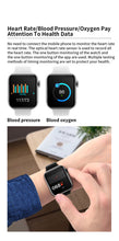 SENBONO HW07 1.54inch Screen Smart Watch support Bluetooth Call SOS Temperature Smartwatch