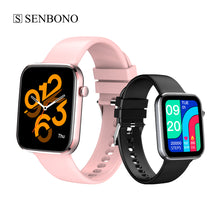 SENBONO  Life1 Waterproof Smart Watch Women Clock Fitness Tracker Blood Pressure Dials Sport Men Smartwatch for Android IOS