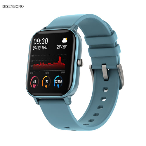 SENBONO Hot sales P8 sport smart watch support weather call SMS waterproof