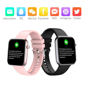 SENBONO  Life1 Waterproof Smart Watch Women Clock Fitness Tracker Blood Pressure Dials Sport Men Smartwatch for Android IOS