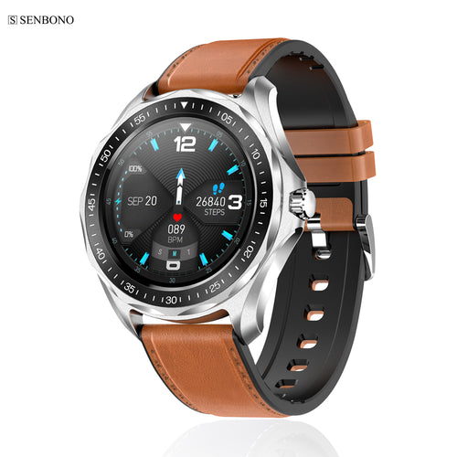SENBONO S09plus IP68 Waterproof Fashion Smart Watch Support add watch faces Heart Rate  Weather