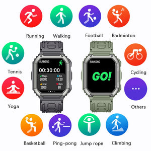 SENBONO C20S 2022 New Smart Watch Men Big Battery Music Play Fitness Tracker Bluetooth Dial Call Sport Smartwatch Men for IOS Android