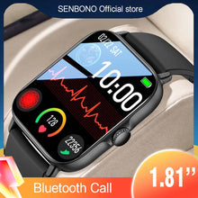 SENBONO 2022 GTS3 pro Smart Watch Men 1.81 inch HD Screen Bluetooth Dial Call Smartwatch Men Women Sport Fitness Tracker for IOS