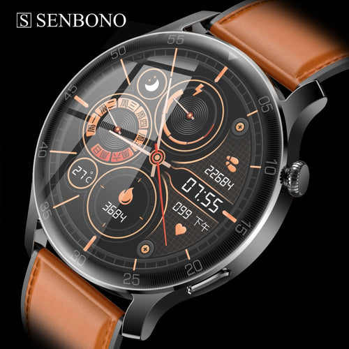 SENBONO MAX2 Women Smartwatch Smart watch Men IP68 Waterproof 24 Sports Modes Fitness  for IOS Android Huawei phone PK Wear3 pro