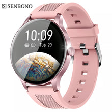 SENBONO NY20 2022 New AMOLED 360*360 HD Screen Women Smart Watch Weather Blood Oxygen Sleep Monitor Clock Fashion Sport Smartwatch Men