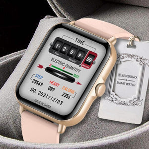 SENBONO GTS3 2022 New Men's Smart Watch Heart Rate Monitor Fitness Tracker Waterproof Dial Answer Call GTS 3 Smartwatch Women Men for IOS android phone