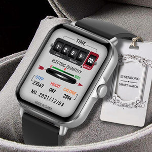 SENBONO GTS3 2022 New Men's Smart Watch Heart Rate Monitor Fitness Tracker Waterproof Dial Answer Call GTS 3 Smartwatch Women Men for IOS android phone