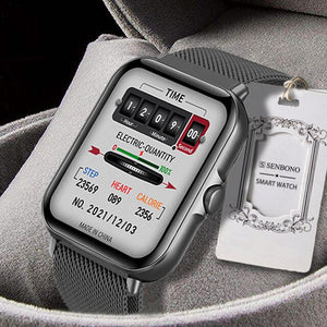 SENBONO GTS3 2022 New Men's Smart Watch Heart Rate Monitor Fitness Tracker Waterproof Dial Answer Call GTS 3 Smartwatch Women Men for IOS android phone