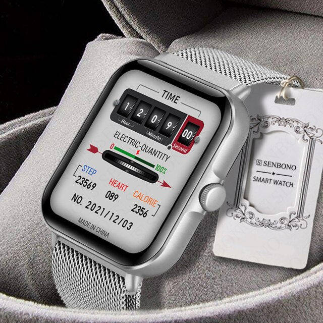 SENBONO GTS3 2022 New Men s Smart Watch Heart Rate Monitor Fitness